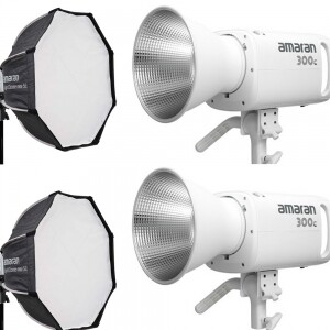 Aputure amaran 300c White 2개 1세트  /아마란 300c 화이트/300W RGBWW LED/ Light DOME Mini SE 증정