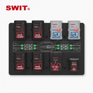 SWIT 스위트 V-mount 배터리 SWIT MATRIX-S8 V-mount 8채널 충전기 6A